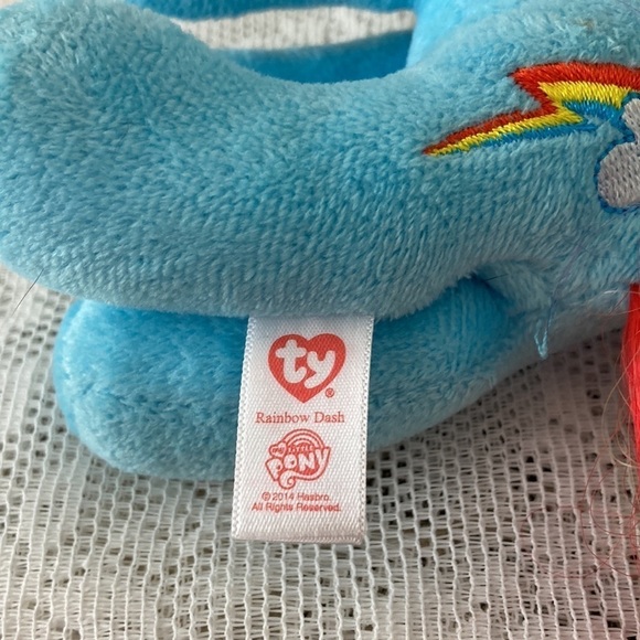 Hasbro My Little Pony Rainbow Dash Cuddly Plush 8" Good condition/pre-owned item - Picture 5 of 7